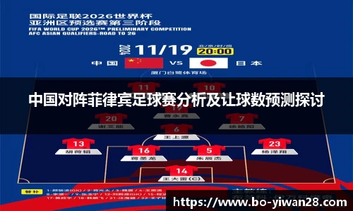 中国对阵菲律宾足球赛分析及让球数预测探讨