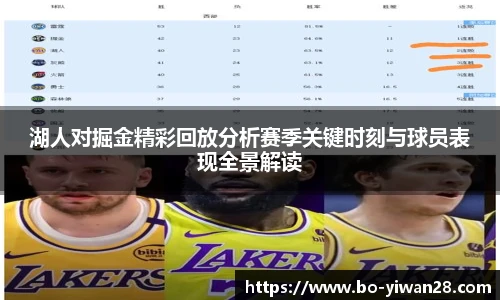 湖人对掘金精彩回放分析赛季关键时刻与球员表现全景解读